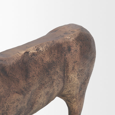 Marengo Antiqued Brass Metal Decorative Horse Object from Mercana - Luna Furniture