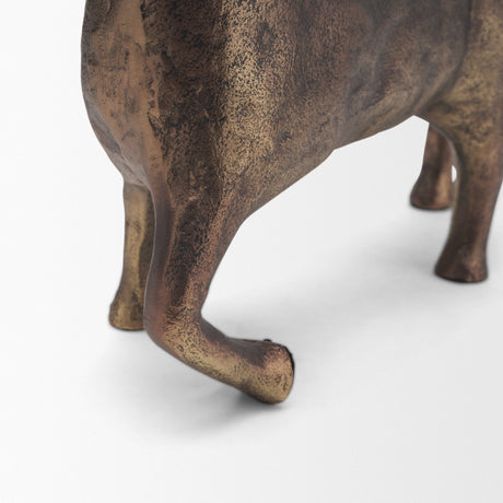 Marengo Antiqued Brass Metal Decorative Horse Object from Mercana - Luna Furniture