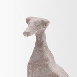 Anubis Grey Washed Metal Decorative Dog Object from Mercana - Luna Furniture