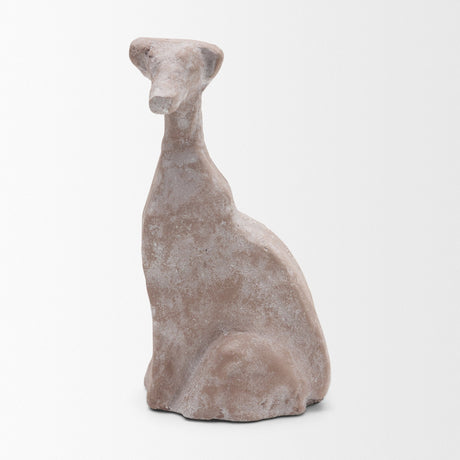 Anubis Grey Washed Metal Decorative Dog Object from Mercana - Luna Furniture