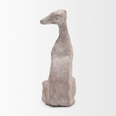 Anubis Grey Washed Metal Decorative Dog Object from Mercana - Luna Furniture