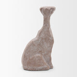 Anubis Grey Washed Metal Decorative Dog Object from Mercana - Luna Furniture