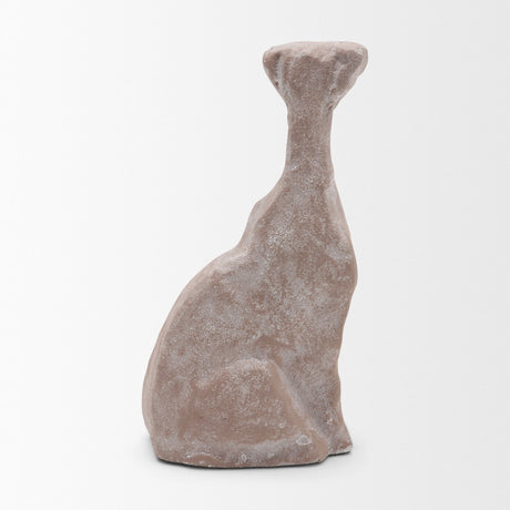 Anubis Grey Washed Metal Decorative Dog Object from Mercana - Luna Furniture