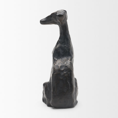 Anubis Aged Bronze Metal Decorative Dog Object from Mercana - Luna Furniture