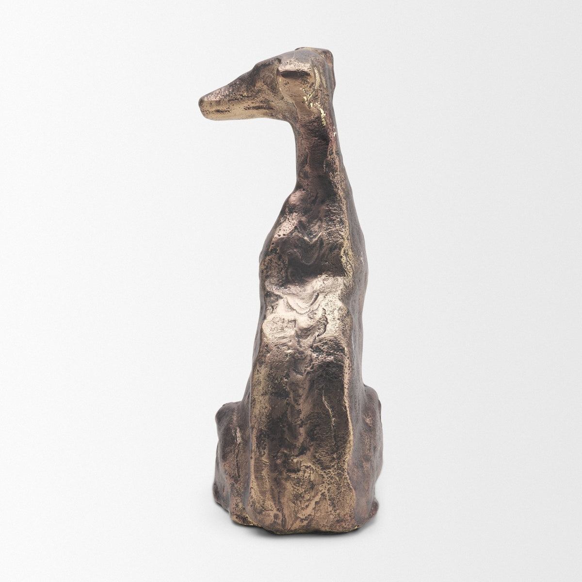 Anubis Antiqued Brass Metal Decorative Dog Object from Mercana - Luna Furniture