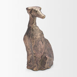 Anubis Antiqued Brass Metal Decorative Dog Object from Mercana - Luna Furniture