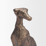 Anubis Antiqued Brass Metal Decorative Dog Object from Mercana - Luna Furniture