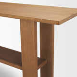 Carmel Console Table | Raffia w/ Brown Wood from Mercana - Luna Furniture