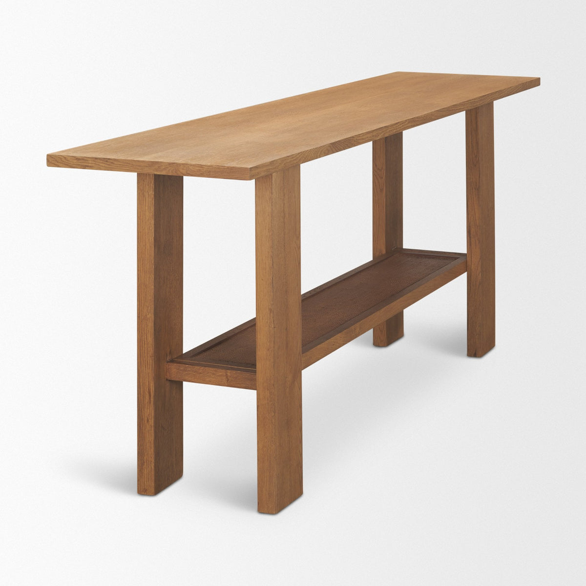 Carmel Console Table | Raffia w/ Brown Wood from Mercana - Luna Furniture