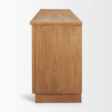Carmel 4-Door Closed Sideboard | 82" | Raffia w/ Brown Wood from Mercana - Luna Furniture