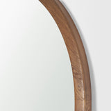 Avaline Arched Heritage Floor Mirror | Solid Oak