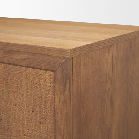 Carmel Writing Desk | Raffia w/ Brown Wood from Mercana - Luna Furniture