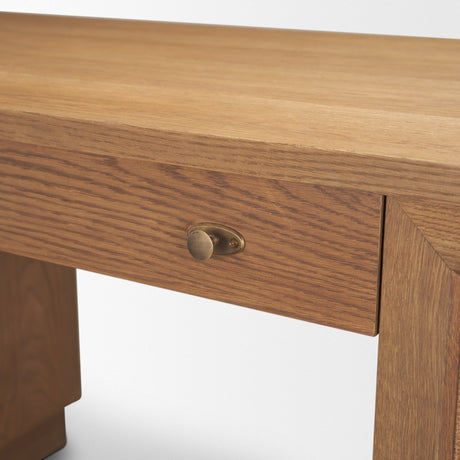 Carmel Writing Desk | Raffia w/ Brown Wood from Mercana - Luna Furniture
