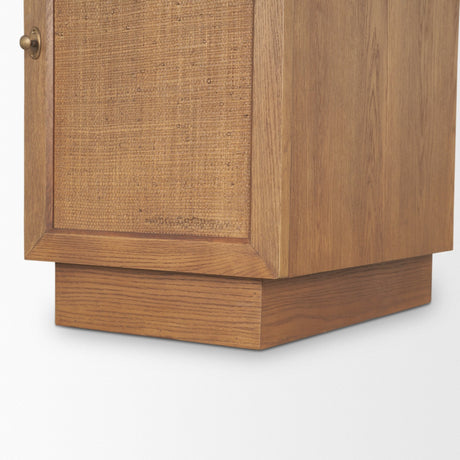 Carmel Writing Desk | Raffia w/ Brown Wood from Mercana - Luna Furniture