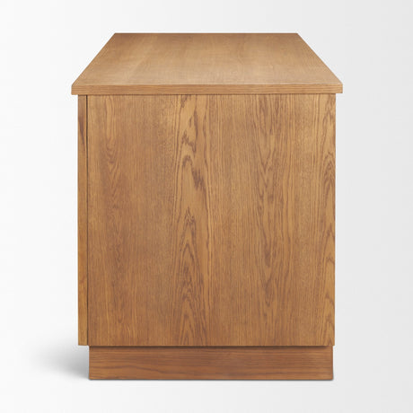Carmel Writing Desk | Raffia w/ Brown Wood from Mercana - Luna Furniture