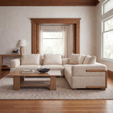 Warner Frame 3 Piece Sofa Set w/S Corner Piece w/Back Cushions from Mercana - Luna Furniture