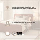 Solene Queen Upholstered Bedframe w/ Footbed | Curved Headboard | Burgundy Fabric from Mercana - Luna Furniture