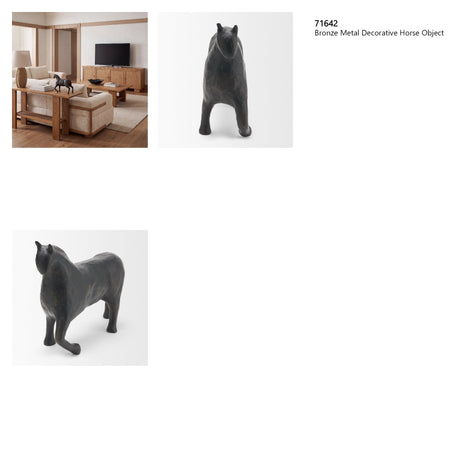 Marengo Bronze Metal Decorative Horse Object from Mercana - Luna Furniture