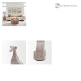 Anubis Grey Washed Metal Decorative Dog Object from Mercana - Luna Furniture