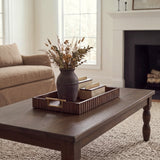 Creta Black Scalloped Terracotta Planter Vase from Mercana - Luna Furniture