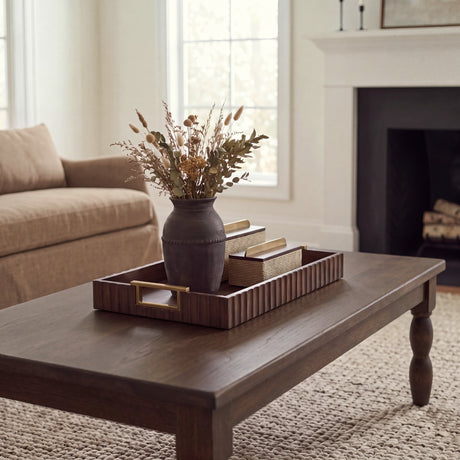 Creta Black Scalloped Terracotta Planter Vase from Mercana - Luna Furniture