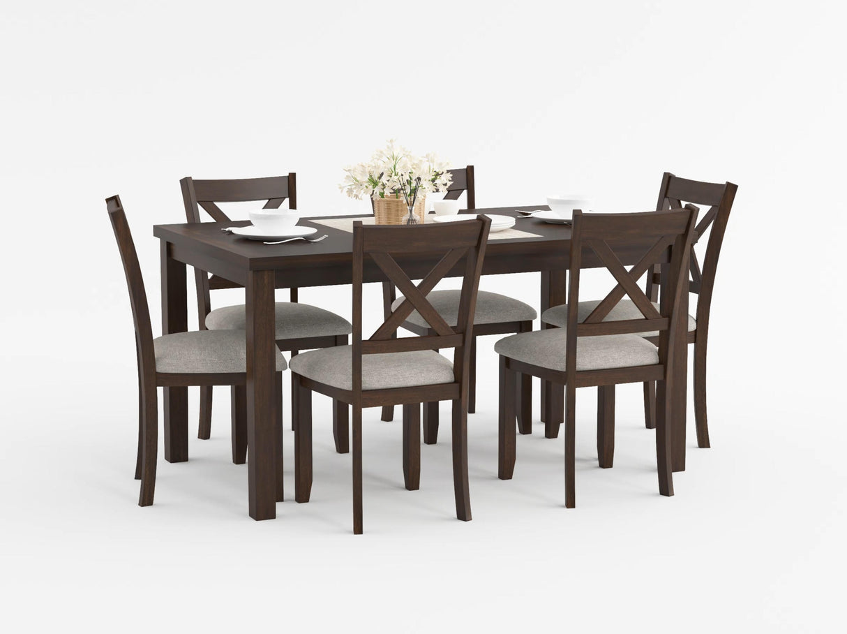 Challis Dark Cherry 7-Piece Dining Set from Homelegance - Luna Furniture
