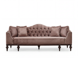 Zumrut Stationary Sofa in Light Brown from Furnia - Luna Furniture