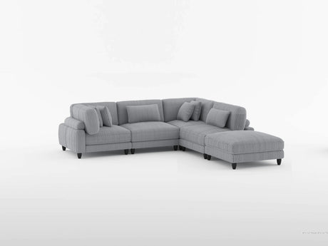 Robstown Gray 6-Piece Modular Sectional from Homelegance - Luna Furniture