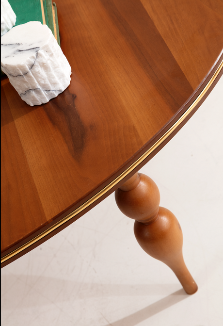 033 Walnut/Gold Coffee Table from Nova Furniture - Luna Furniture