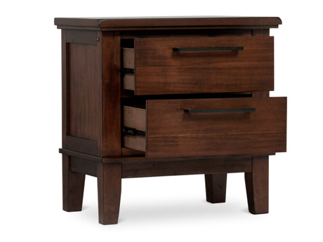Watson Brown Queen Upholstered Storage Panel Bed from Homelegance - Luna Furniture