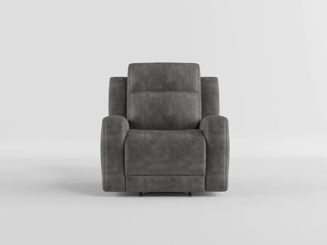 Muncie Brownish Gray Reclining Chair from Homelegance - Luna Furniture