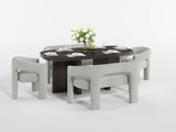 Marais Ebony 78" Dining Table from Homelegance - Luna Furniture