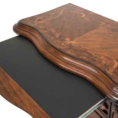 Platine De Royale L. Espresso Light Espresso Accent Cabinet-night Stand-end Table from Michael Amini - Luna Furniture