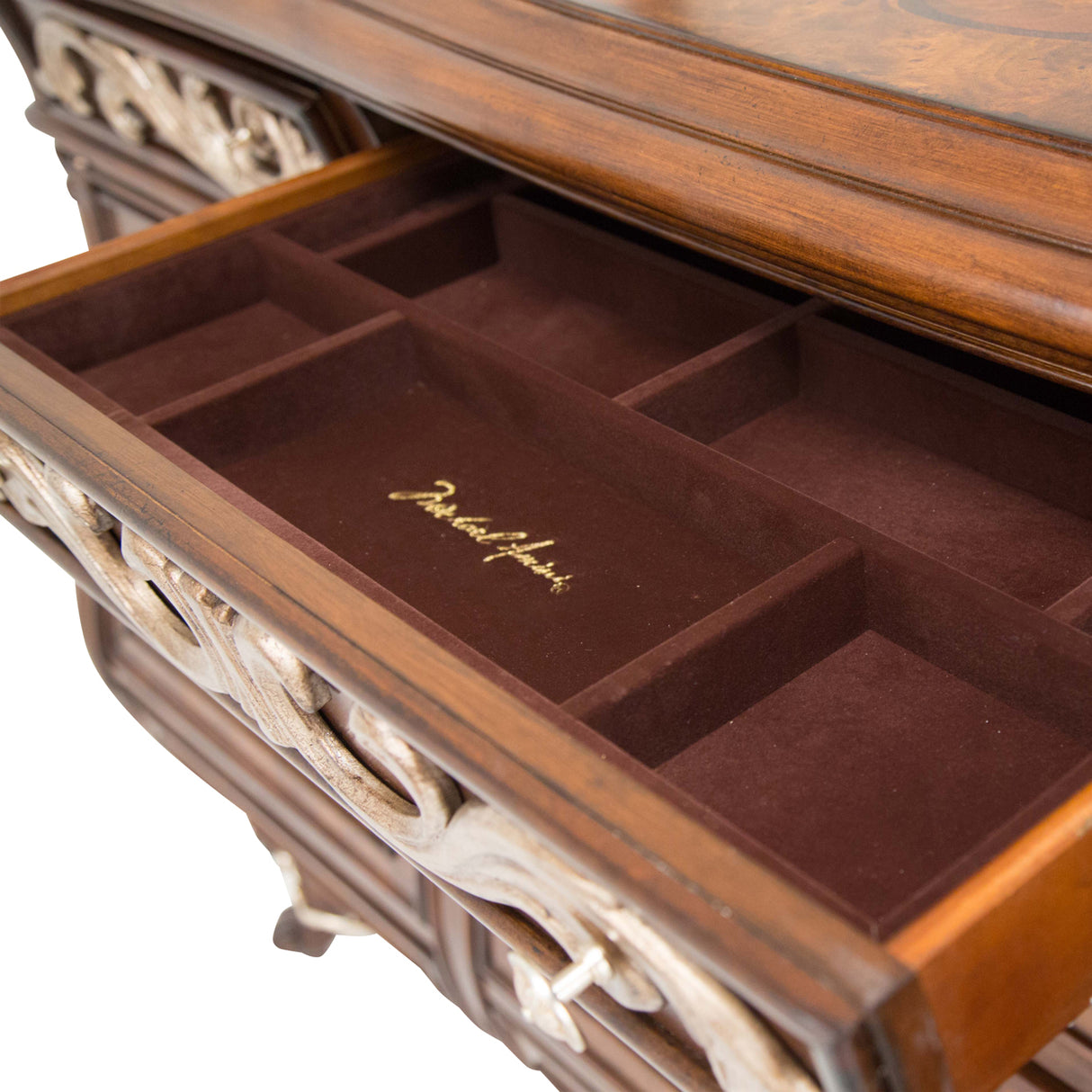 Platine De Royale L. Espresso Light Espresso Dresser With Mirror from Michael Amini - Luna Furniture