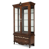 Platine De Royale L. Espresso Light Espresso Curio from Michael Amini - Luna Furniture