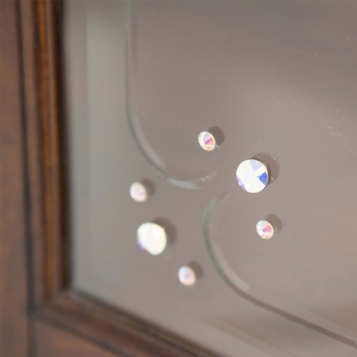 Platine De Royale L. Espresso Light Espresso Curio from Michael Amini - Luna Furniture