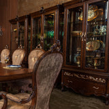 Platine De Royale L. Espresso Light Espresso Curio from Michael Amini - Luna Furniture