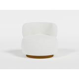 Novella White Swivel Chair from Homelegance - Luna Furniture