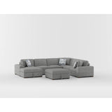 Raife Taupe 4-Piece Sectional with Right Chaise from Homelegance - Luna Furniture