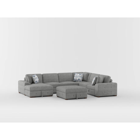 Raife Taupe 4-Piece Sectional with Right Chaise from Homelegance - Luna Furniture