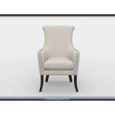 Avalon Beige Quilted Accent Chair from Homelegance - Luna Furniture