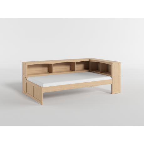 Bartly Pine Twin Bookcase Corner Bed from Homelegance - Luna Furniture