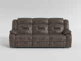 Madrona Hill Gray Double Reclining Sofa from Homelegance - Luna Furniture