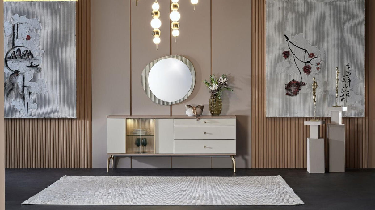 Montella Buffet/Console Mirror from Bellona - Luna Furniture