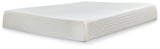 10 Inch Chime Memory Foam White King Mattress and Foundation from Ashley - Luna Furniture