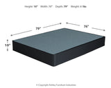 10 Inch Chime Memory Foam White King Mattress and Foundation from Ashley - Luna Furniture