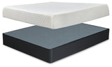 10 Inch Chime Memory Foam White King Mattress and Foundation from Ashley - Luna Furniture