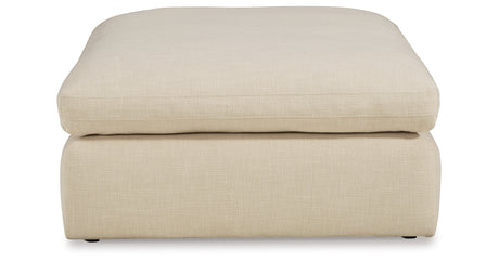 Elyza Linen Oversized Accent Ottoman from Ashley - Luna Furniture