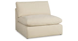 Elyza Linen 3-Piece Sectional with Ottoman from Ashley Furniture - Luna Furniture