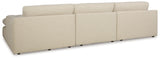 Elyza Linen 3-Piece RAF Chaise Sectional from Ashley - Luna Furniture
